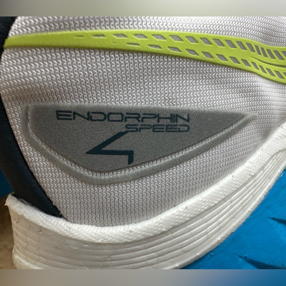 Saucony Endorphin Speed 4 White Viziblue Running Shoes Men’s Size 11 Super Clean - Picture 5 of 15